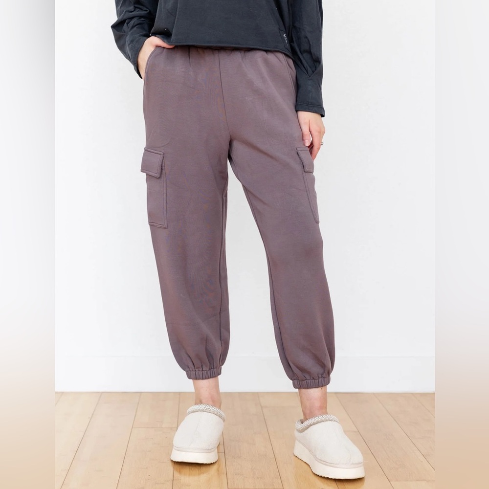 Varley Double Soft Cargo Pant 25 Joggers Small Cocoa Berry